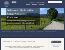 Tablet Screenshot of franklincountychamber.com